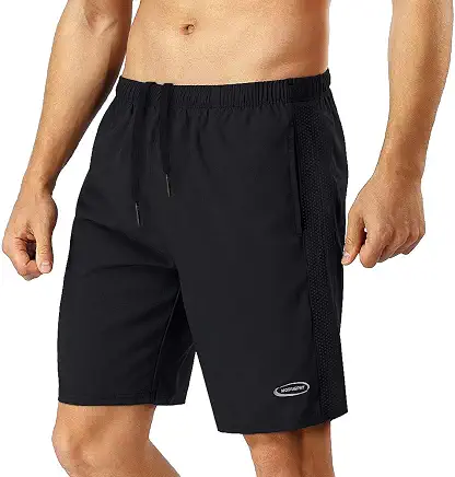Men’s training shorts — product photograph